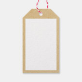 Winter Pine Krans Christmas Joy Holiday Cadeaulabel (Achterkant)