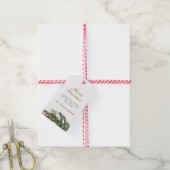 Winter Pine Merry Christmas Gift Labels Cadeaulabel (Met Touw)