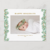 Winter Pine Needles Garland Prettige feestdagen (Voorkant)