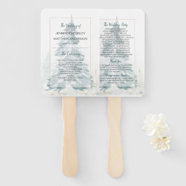 Winter Pine Romance Program Fans Handwaaier