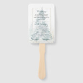 Winter Pine Romance Program Fans Handwaaier (Voorkant)