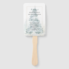 Winter Pine Romance Program Fans Handwaaier