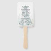 Winter Pine Romance Program Fans Handwaaier (Achterkant)