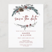 Winter Pine Save the Date (Voorkant)