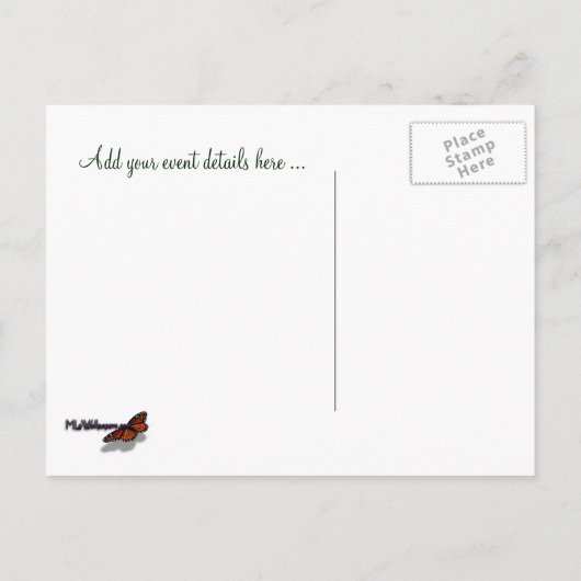 Winter Pine Sparen het Briefkaart van de Datum (Achterkant)