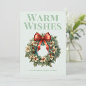  Winter Pine Team Holiday Card Feestdagenkaart (Staand voorkant)