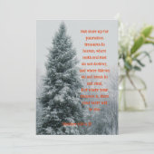 Winter Pine Treasures in Heaven Enmoegement Kaart (Staand voorkant)