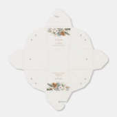 Winter Pine Tree Bloemen Bloementuin Trouwen Bedankdoosjes (Uitgevouwen)