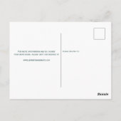 Winter Pine Tree Bruiloft RSVP Briefkaart (Achterkant)