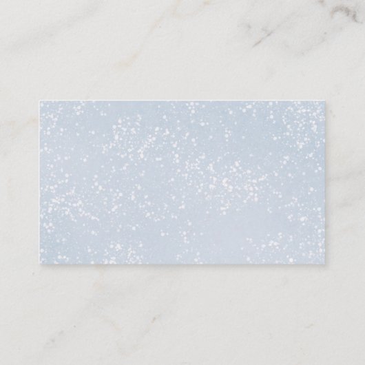 Winter Pine Tree Forest Baby Beer Luierkrabbel Informatiekaartje (Achterkant)