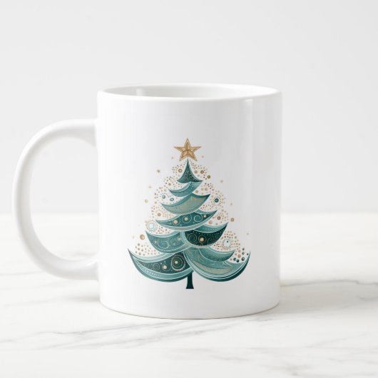 Winter Pine Tree Kerstmis Koffie Mok (Links)