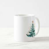 Winter Pine Tree Kerstmis Koffie Mok (Voorkant rechts)