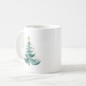 Winter Pine Tree Kerstmis Koffie Mok (Voorkant links)