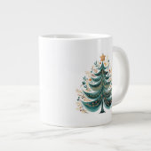 Winter Pine Tree Kerstmis Koffie Mok (Voorkant rechts)