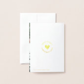 Winter Pine Tree Mini Vakantie Groeten met Foto Folie Kaarten (Met envelop)