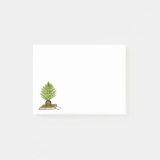Winter Pine Tree op Sled Post-it® Notes