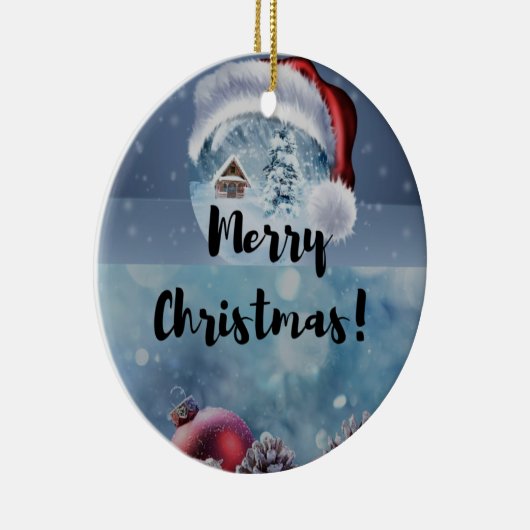 Winter Pine Tree Ornament - Holiday Keepsake (Rechts)