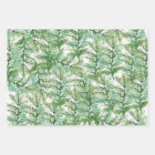 Winter Pine Tree Waterverf met de hand geschilderd Inpakpapier Vel (Voorkant 2)