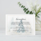 Winter Pine Tree Weddenschapskaarten Informatiekaartje (Staand voorkant)