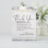 Winter Pine Trees 3.5x5 Sympathie Hartelijk dank Bedankkaart (Staand voorkant)