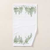 Winter Pine Trees en Deer CHANGE COLOR Bad Handdoek (Handdoek)