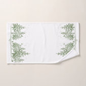 Winter Pine Trees en Deer CHANGE COLOR Bad Handdoek (Handdoek)