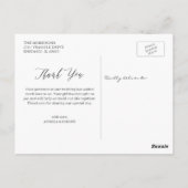 Winter Pine Trees Forest Dank je Briefkaart (Achterkant)