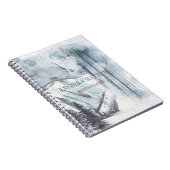 Winter Pine Trees Snow Mountains Wedding Planner Notitieboek (Rechterzijde)