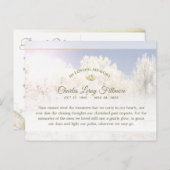 Winter Pine Trees Sympathie Dank u Briefkaart (Voorkant / Achterkant)