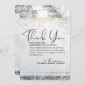 Winter Pine Trees Sympathie Hartelijk dank Kaart (Voorkant / Achterkant)