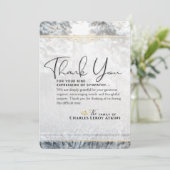 Winter Pine Trees Sympathie Hartelijk dank Kaart (Staand voorkant)