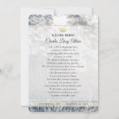 Winter Pine Trees Sympathie Hartelijk dank Kaart (Achterkant)