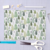Winter Pine Trees Tissuepapier (Craft)