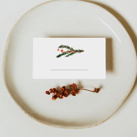 Winter Pine Vul in Plaatskaartje