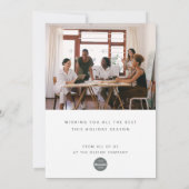 Winter Pine Waterverf Zakelijke vakantie kaarten (Achterkant)