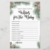 Winter Pinecone Baby shower Game PRINED (Voorkant)