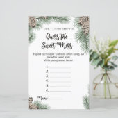 Winter Pinecone Baby shower Game PRINED (Staand voorkant)