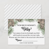 Winter Pinecone Baby shower Kaarten (Voorkant / Achterkant)