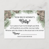 Winter Pinecone Baby shower Kaarten (Voorkant)