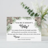 Winter Pinecone Baby shower Kaarten (Staand voorkant)