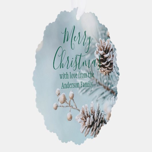 Winter Pinecone Christmas Ornament (Rechts)