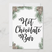 Winter Pinecone Hot Chocolate Bar, formaat 5x7" Kaart (Voorkant)