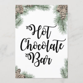 Winter Pinecone Hot Chocolate Bar, formaat 5x7" Kaart