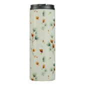 Winter Pinecones and Snowy Branches Thermosbeker (Achterkant)