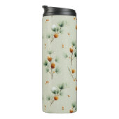 Winter Pinecones and Snowy Branches Thermosbeker (Geroteerd rechts)