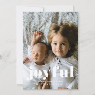 Winter Pinecones Family Photo Holiday Kaarten