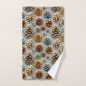 Winter Pinecones Harmony Bad Handdoek (Handdoek)