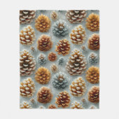 Winter Pinecones Harmony Fleece Deken (Voorkant)
