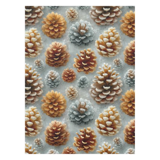 Winter Pinecones Harmony Tafelkleed (Voorkant)