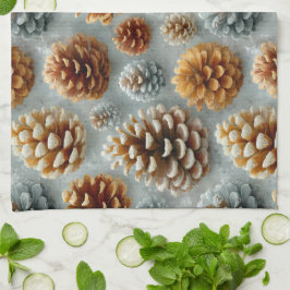 Winter Pinecones Harmony Theedoek